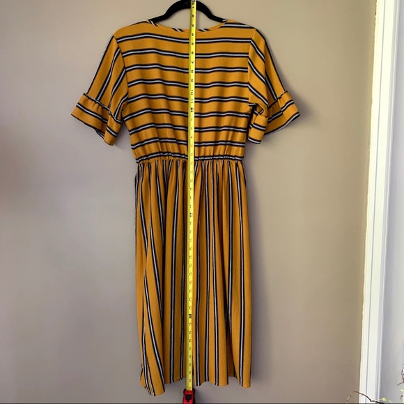 Mustard Striped Dress - Picture 3 of 5